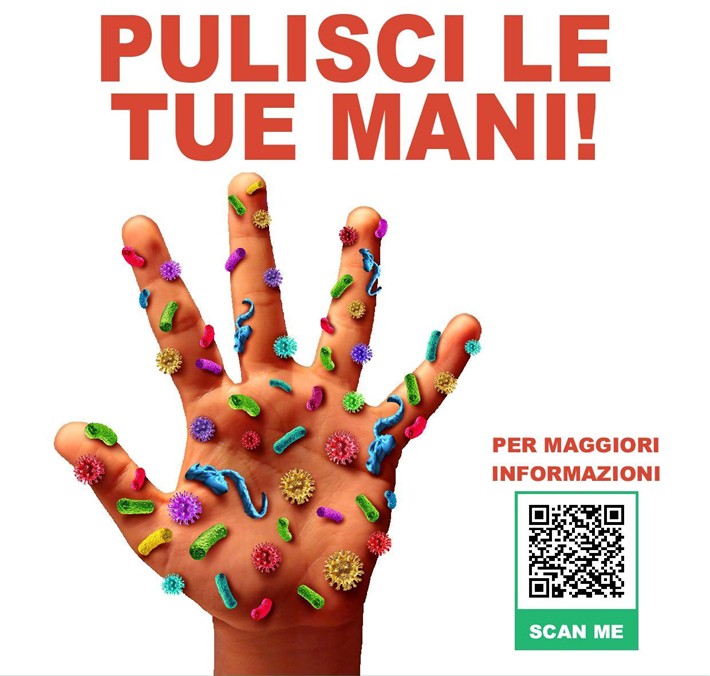 locandina campagna Pulisci le tue mani