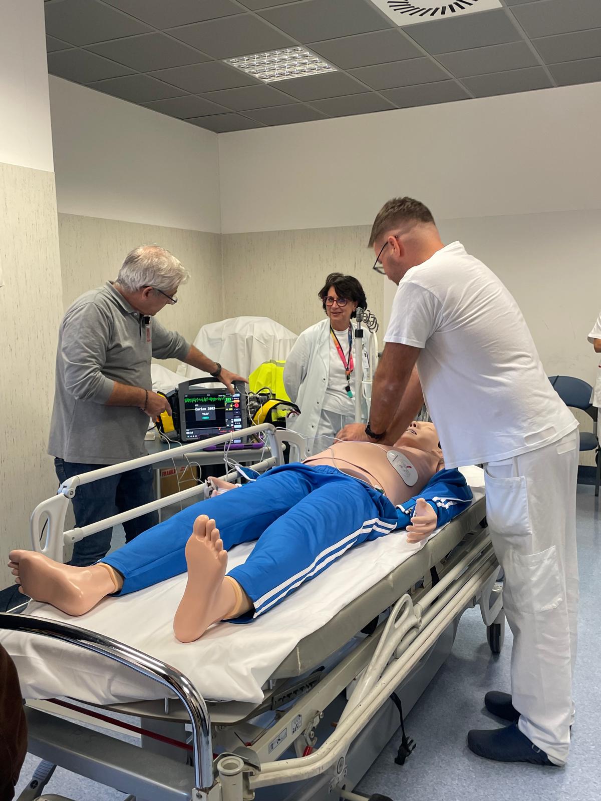 simulazione con il sistema di monitoraggio