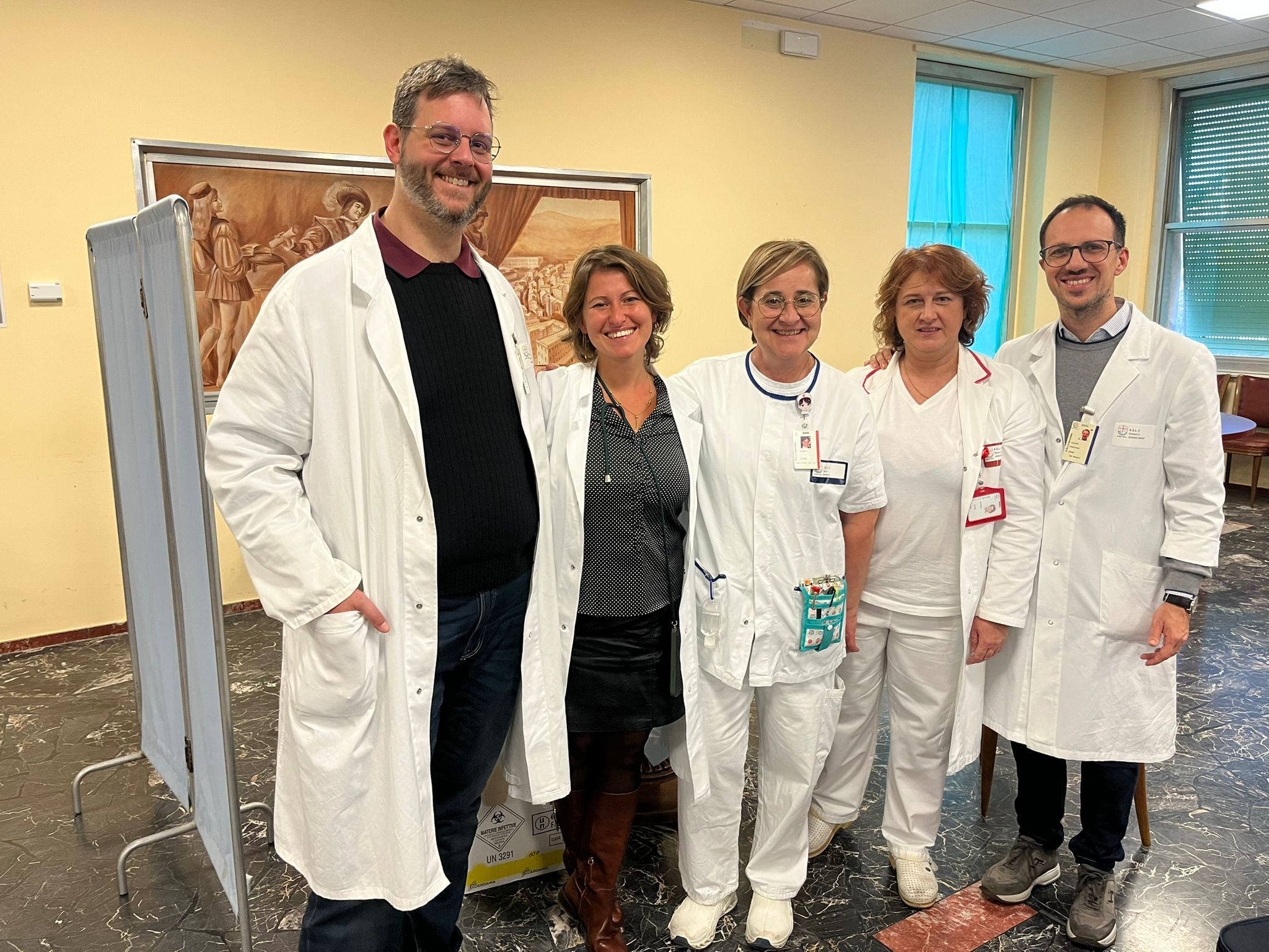 un team di vaccinatori
