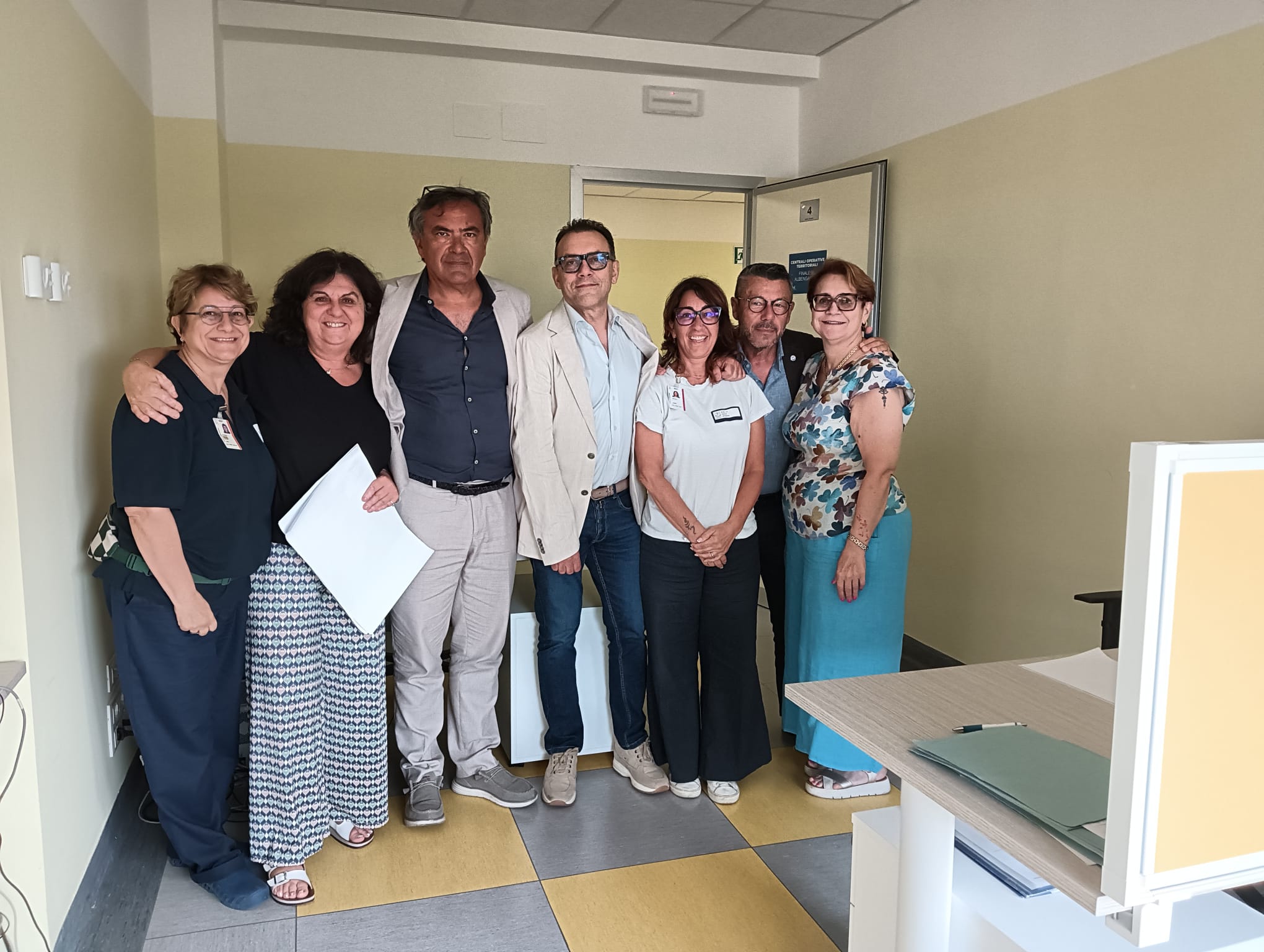 visita del presidente Brunetto alle COT Asl2