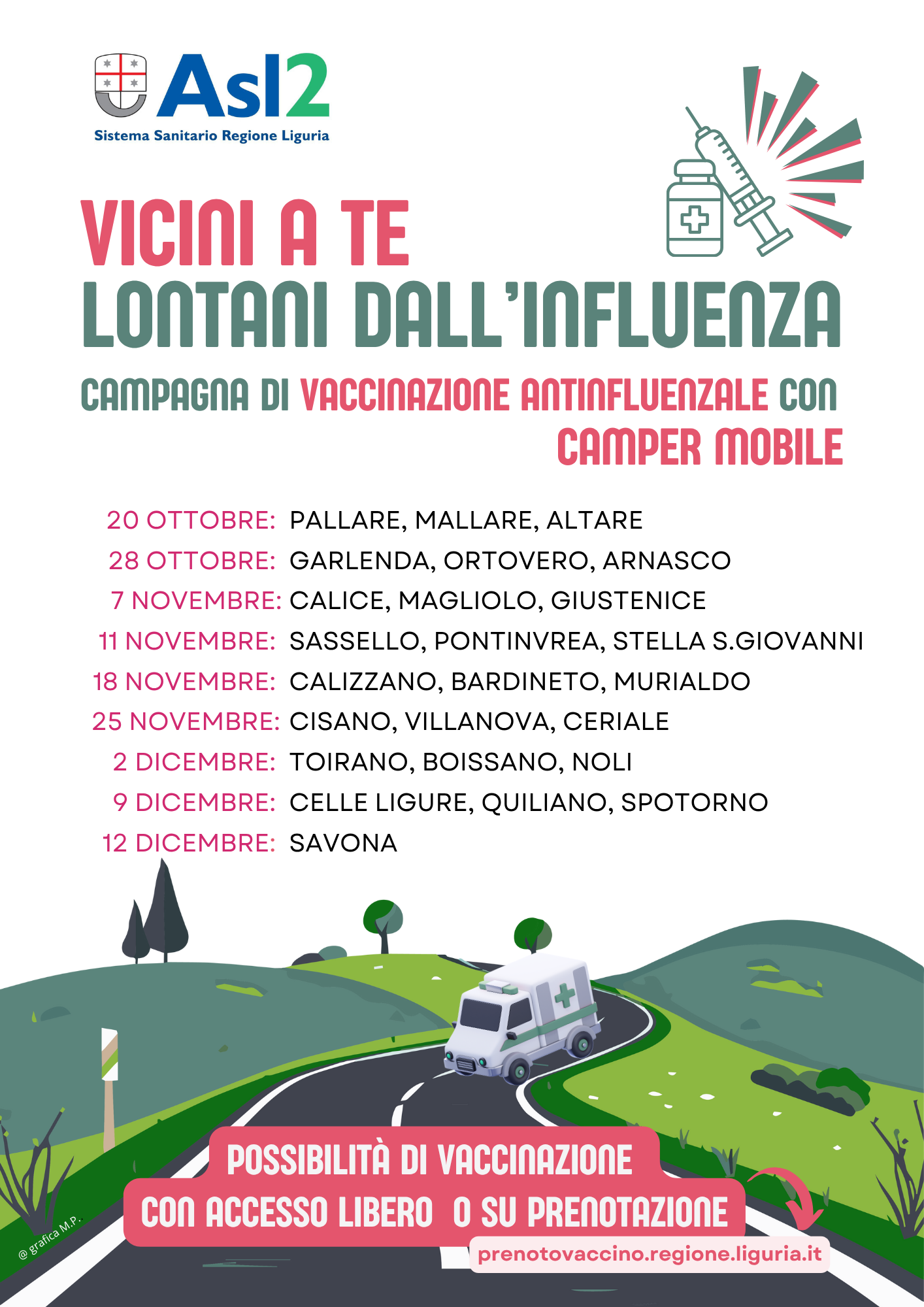Calendario camper vaccinale Asl2