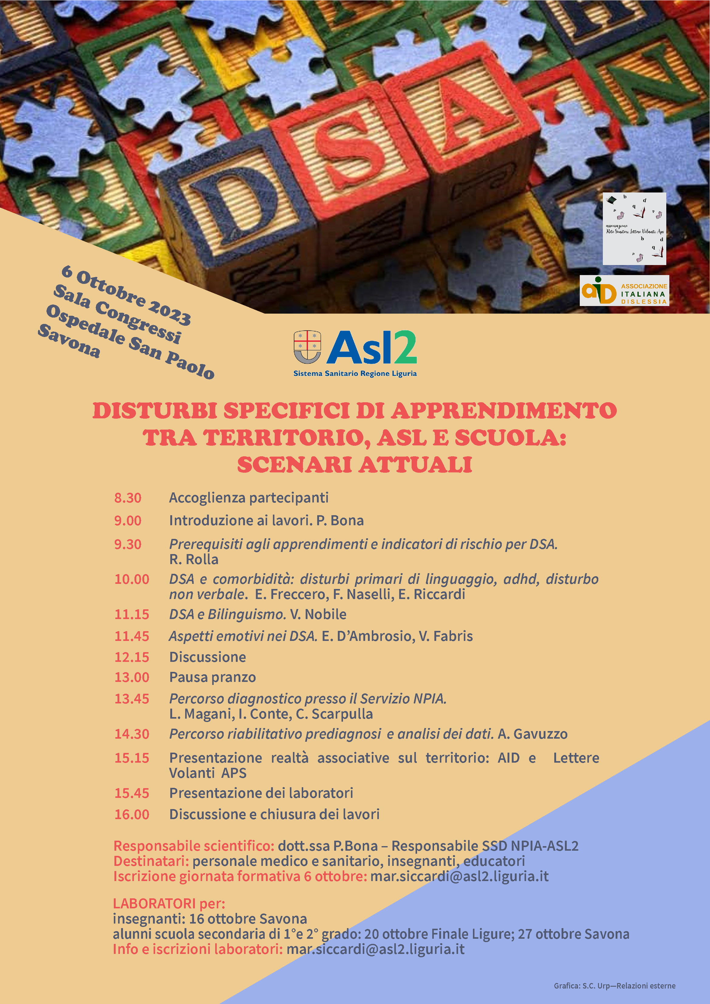 Disturbi specifici di apprendimento tra territorio, Asl e scuola: scenari attuali 