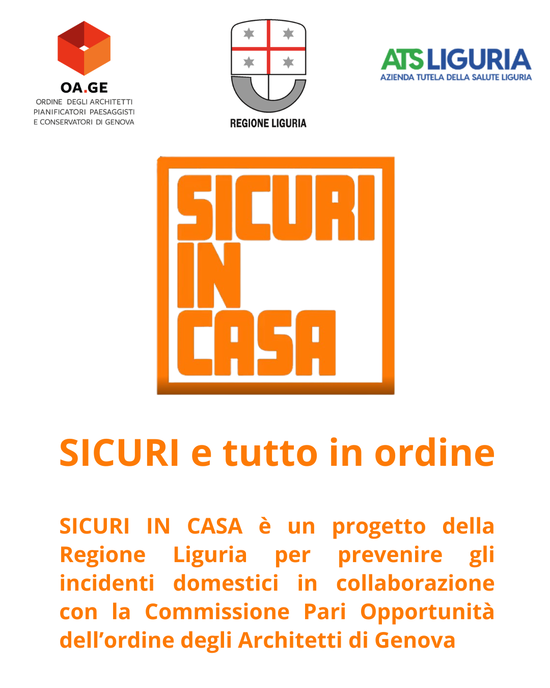 locandina campagna informativa sulla sicurezza in casa Safe at Home